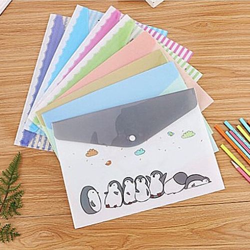 Ecoplanet A4 plastic envelope cute cartoon file bag student stationery ...