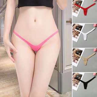 6 Pack Womens Sexy Cotton Low Waist Thongs Panties Bow G-string Underwear  Pants