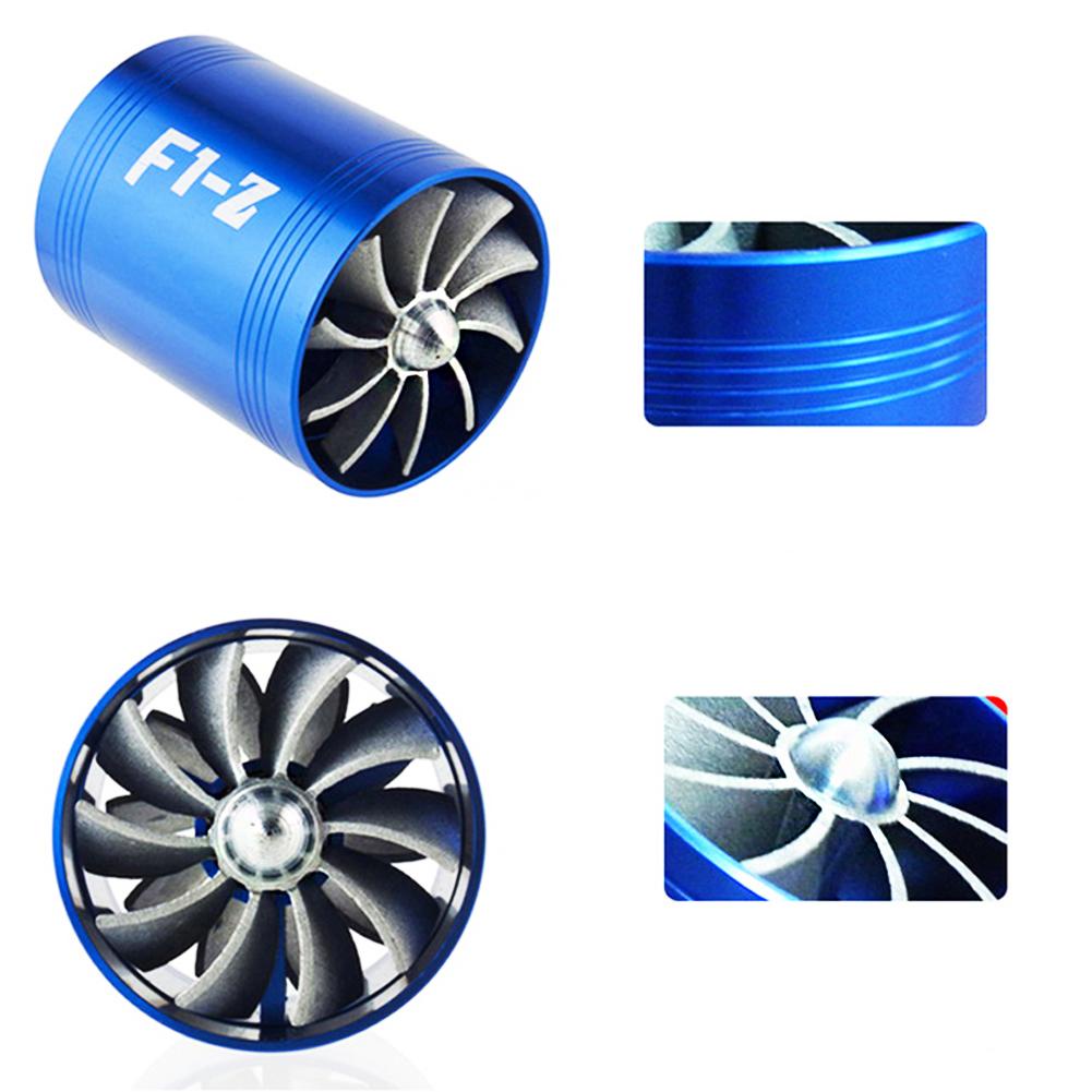 65-74mm Auto Car Air Intake Turbine Refit Turbo Gas Fuel Oil Saver Fan ...