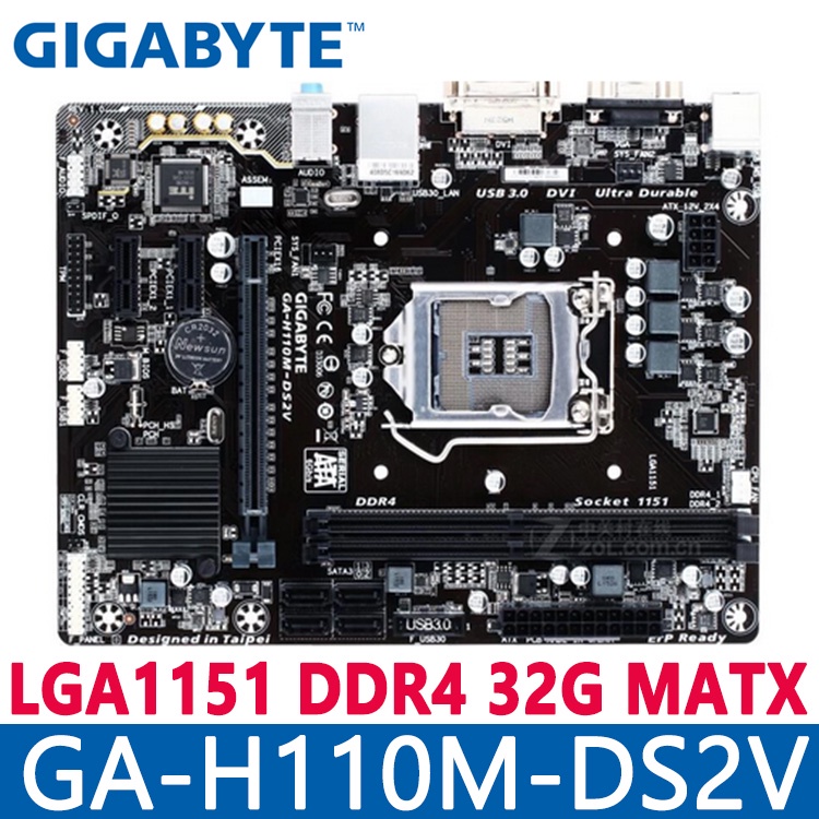 ⚡️GIGABYTE H110MDS2V H110MS2 H110MDS2 H110MS2H DDR4 Desktop Motherboard GAH110MDS2V H110M
