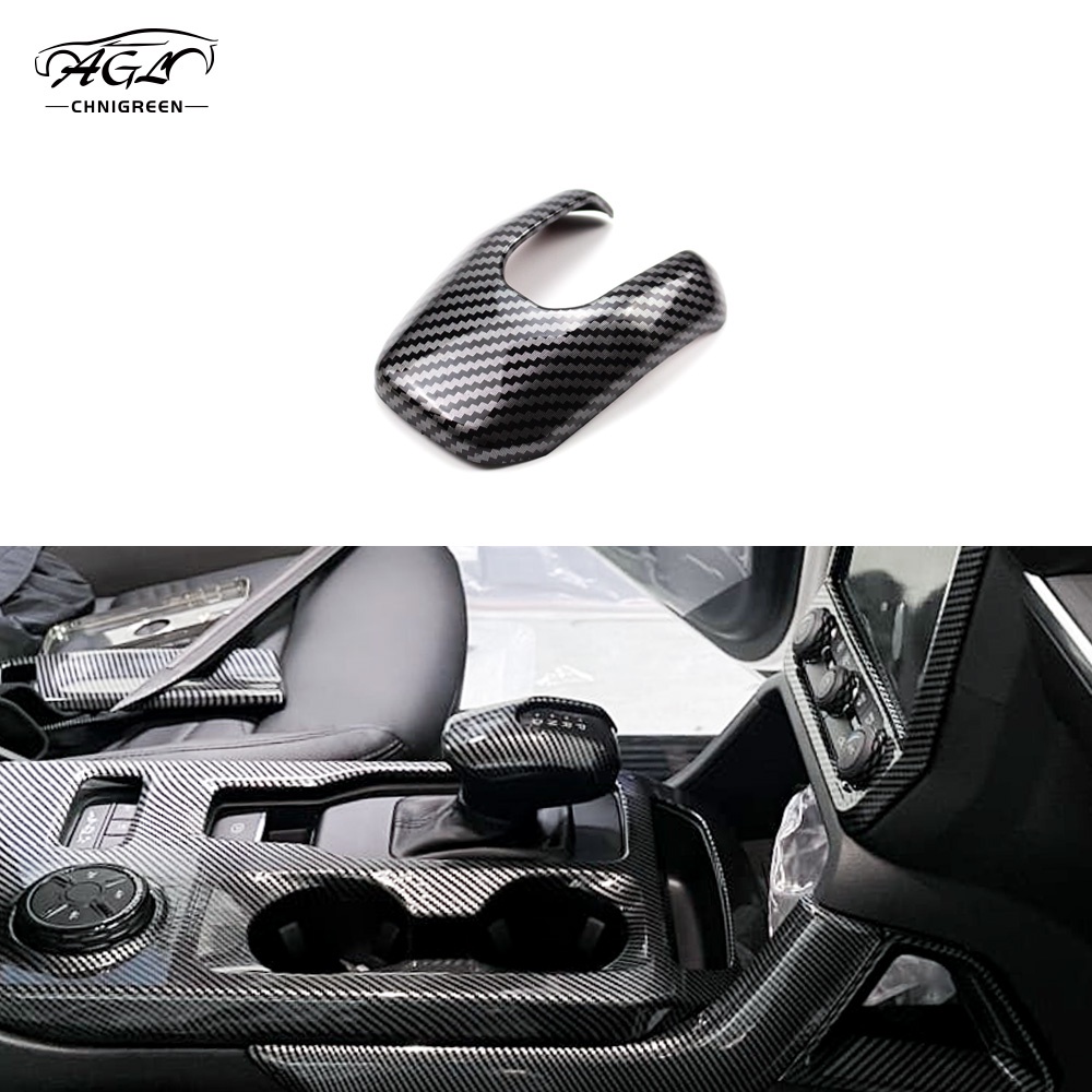 1pc ABS Carbon Fiber Color Gear Shift Knob Decorator Cover Interior ...