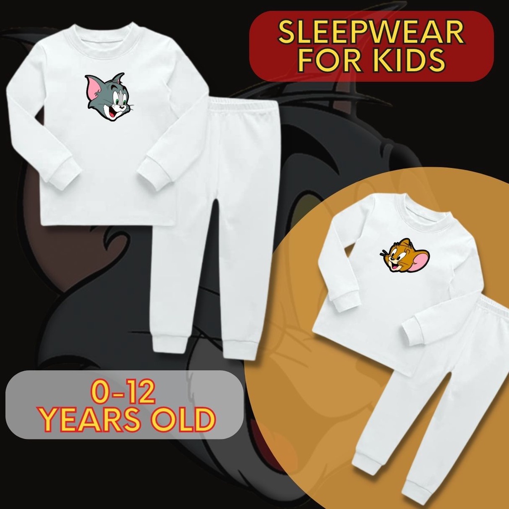 TOM&JERRY TERNO SLEEPWEAR FOR KIDS (012 YEARS OLD) Shopee Malaysia
