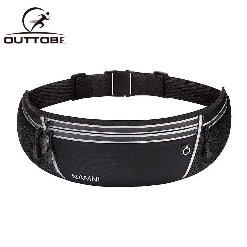 Outtobe Sports Waist Bag running pouch bag Reflective Waist Belts Bag Chest Bag Waterproof Fanny
