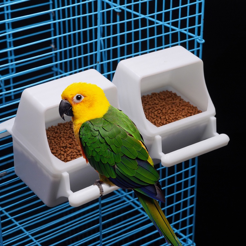 【Ready stock】Bird Parrot Food Box Bird Feeder Bowl Pearl Food Cup Bird