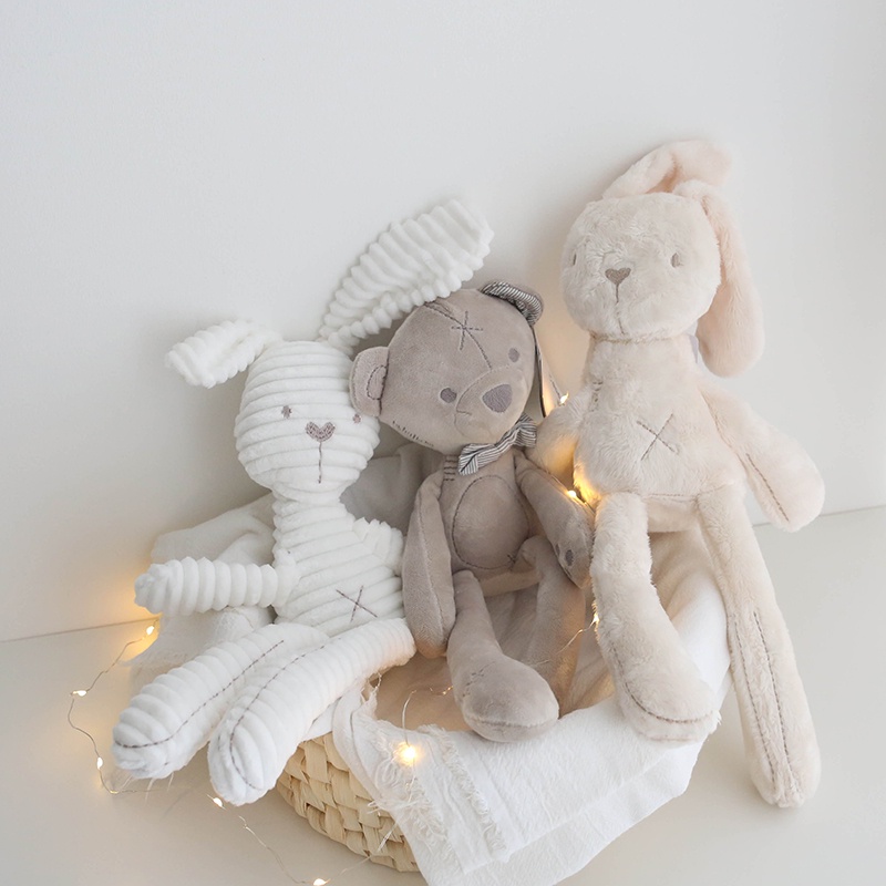 Long leg Bunny Bear Plush Toy Soft Stuffed Animal White Rabbit Bears ...
