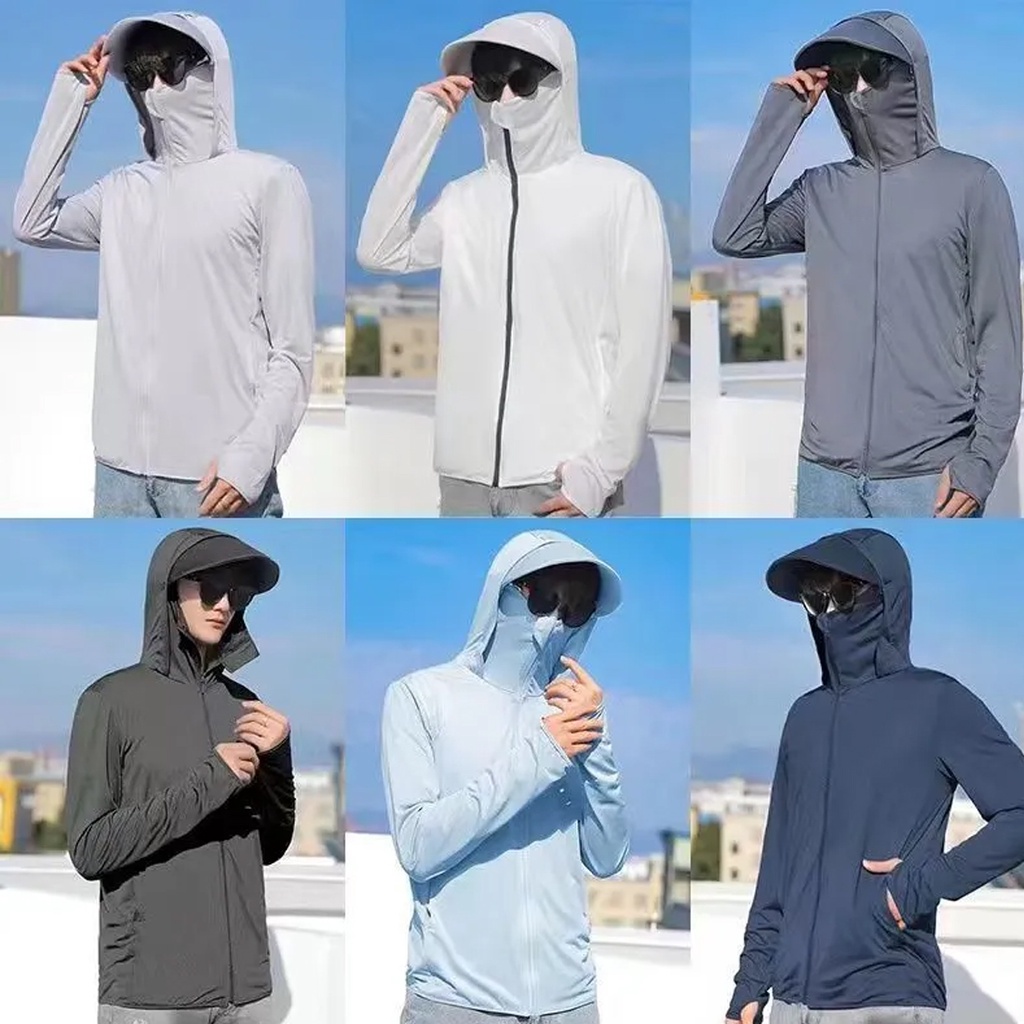 Hat Coat UV Sun Protection Coats Long Sleeve Anti Ultraviolet Hooded