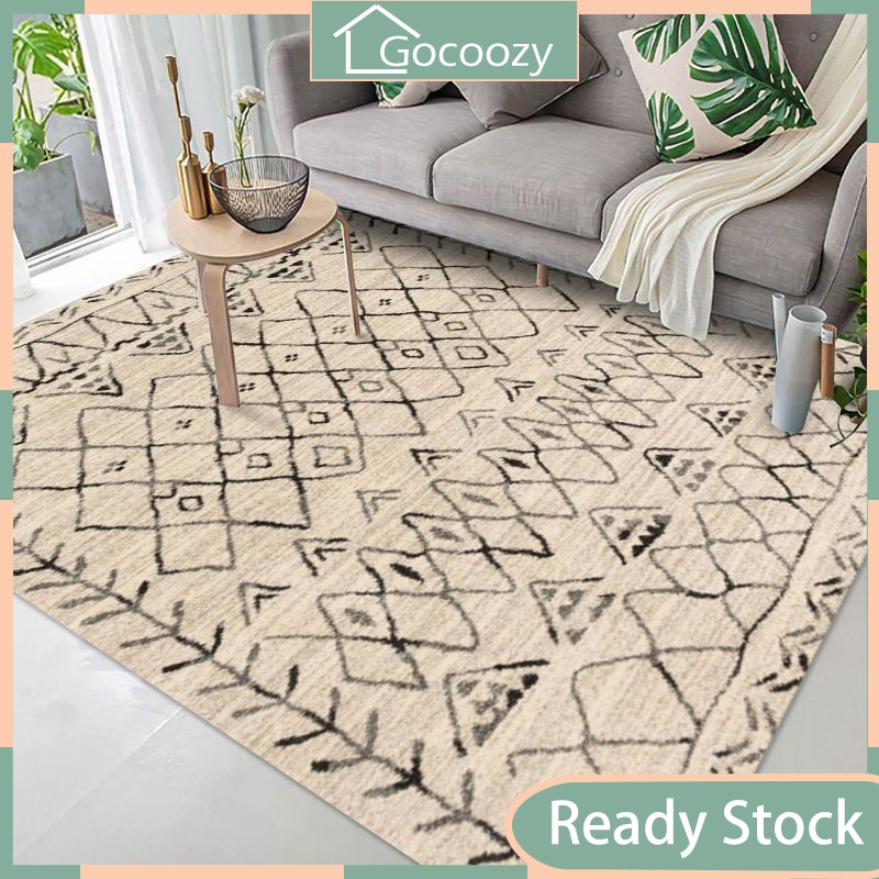 Straw ethnic Style Moroccan living room carpet Velvet Karpet Bedroom