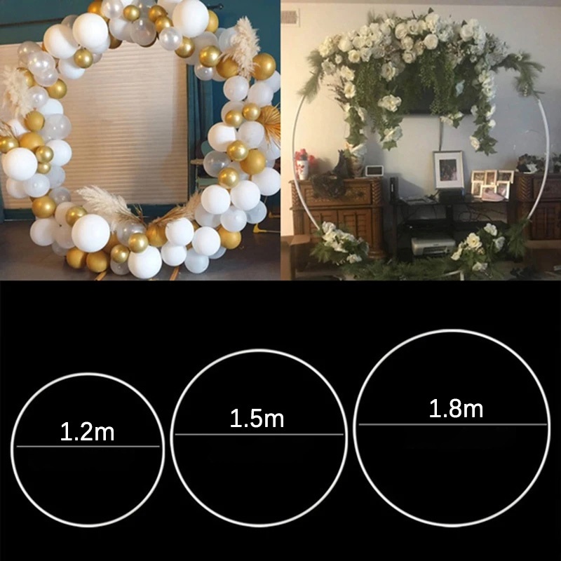 1M Round Balloon Arch Balloon Circle Stand Holder Frame Ring Birthday