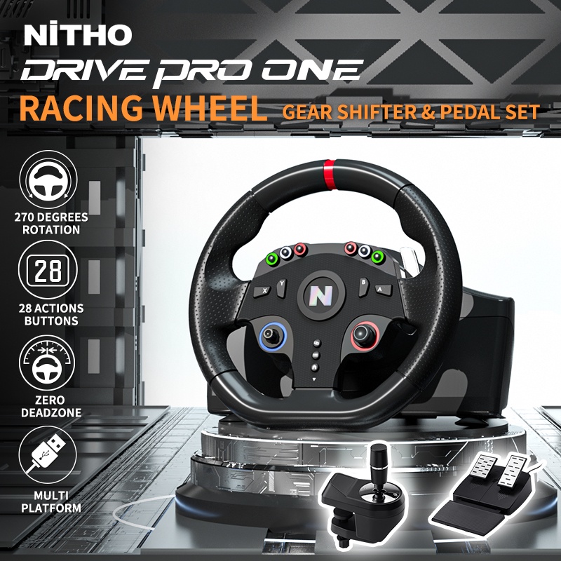 New Arrival NITHO Drive Pro One Gaming Racing Wheel, Car Simulator 270