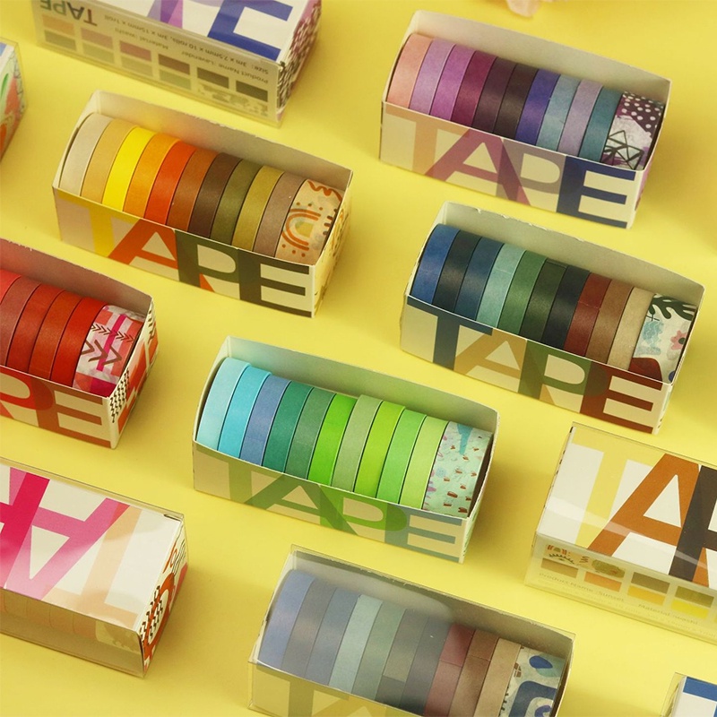 Angel Mark 11Pcs/Set Solid Color Washi Tape Washi Tapes Scrapbooking ...