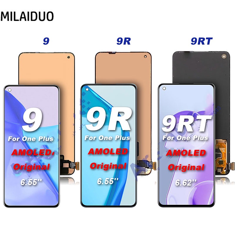 New Original AMOLED LCD For 1+9 OnePlus 9 / 9R 8T / 9RT 5G LCD Display ...