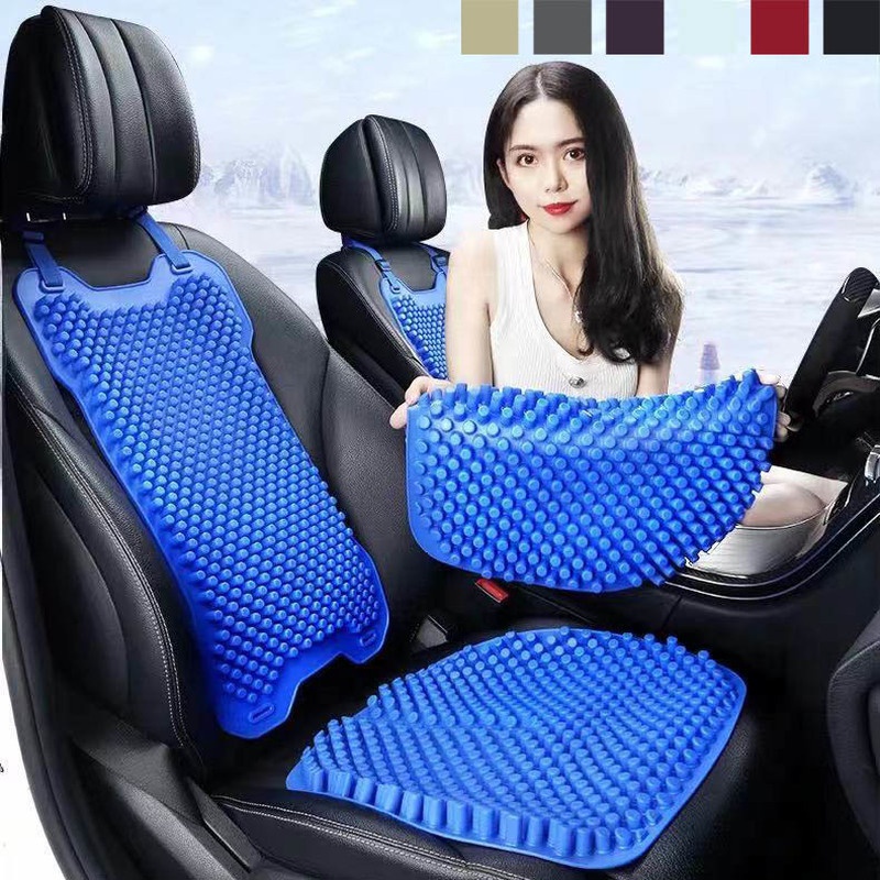 Honeycomb Cooling Gel Seat Cushion/Back Support Pad, Silicone ...