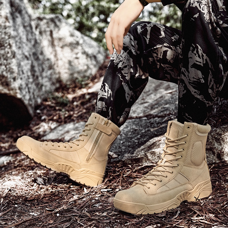 Tactical Combat Boots High Cut Shoes Heavy Duty Hiking Trekking Outdoor