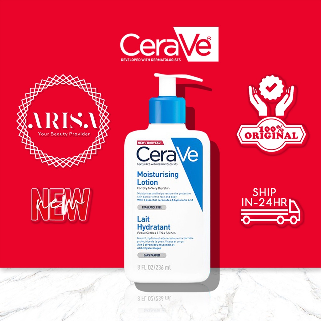 12 12⭐ CeraVe Moisturizing Lotion 236ML, CeraVe Mositurizer, CeraVe