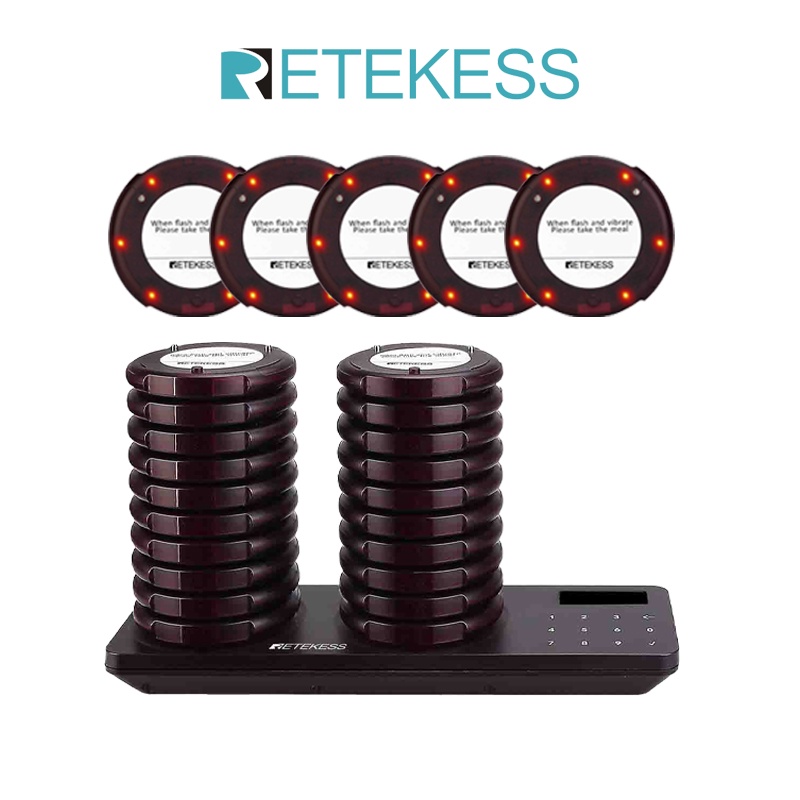 Retekess TD163 Restaurant Pager Calling System Guest Pager for ...
