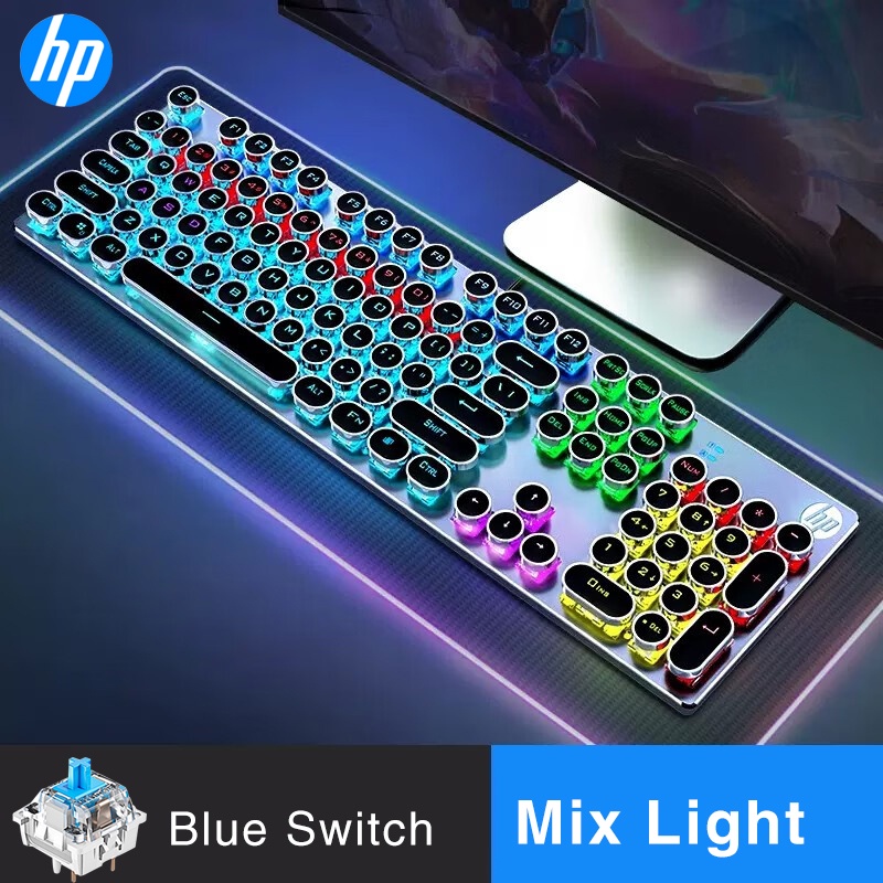 HP GK100F Real Wired Mechanical Keyboard Mixed Backlight Gaming