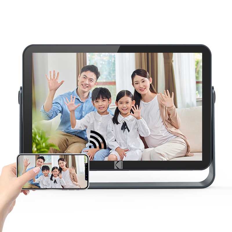 KODAK RWF109 WiFi Digital Photo Frame 10.1inch FHD Touch Screen 1920x1200 Resolution Metal