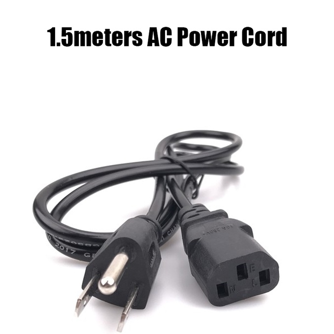 AC Power Cord 3 Pin Plug 1.5M for Computers, monitors, scanners ...