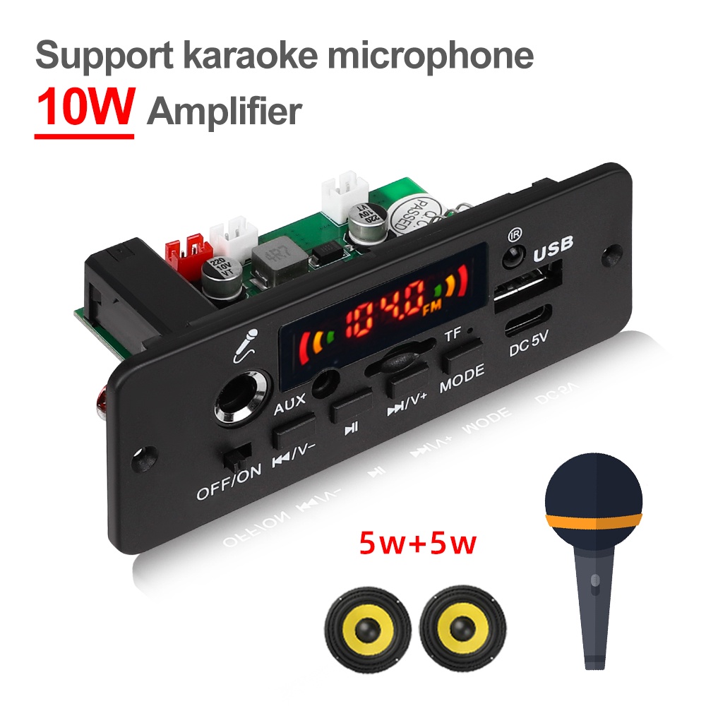 DC48V Power Electret Condenser Microphone Amplifier Audio Decoding Board – 1PC