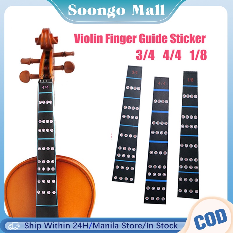 Violin Fingerboard Sticker Selfadhesive Fretboard Note Label Finger