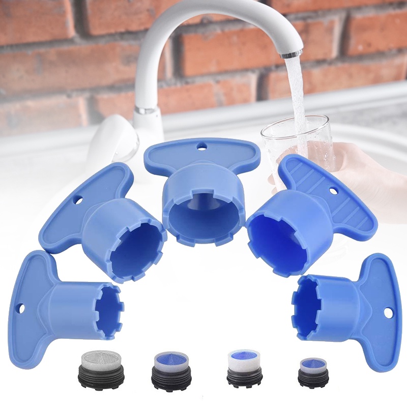 5pcs/set Cache Faucet Aerator Key Removal Wrench Tool 16.5/18.5/21.5/22