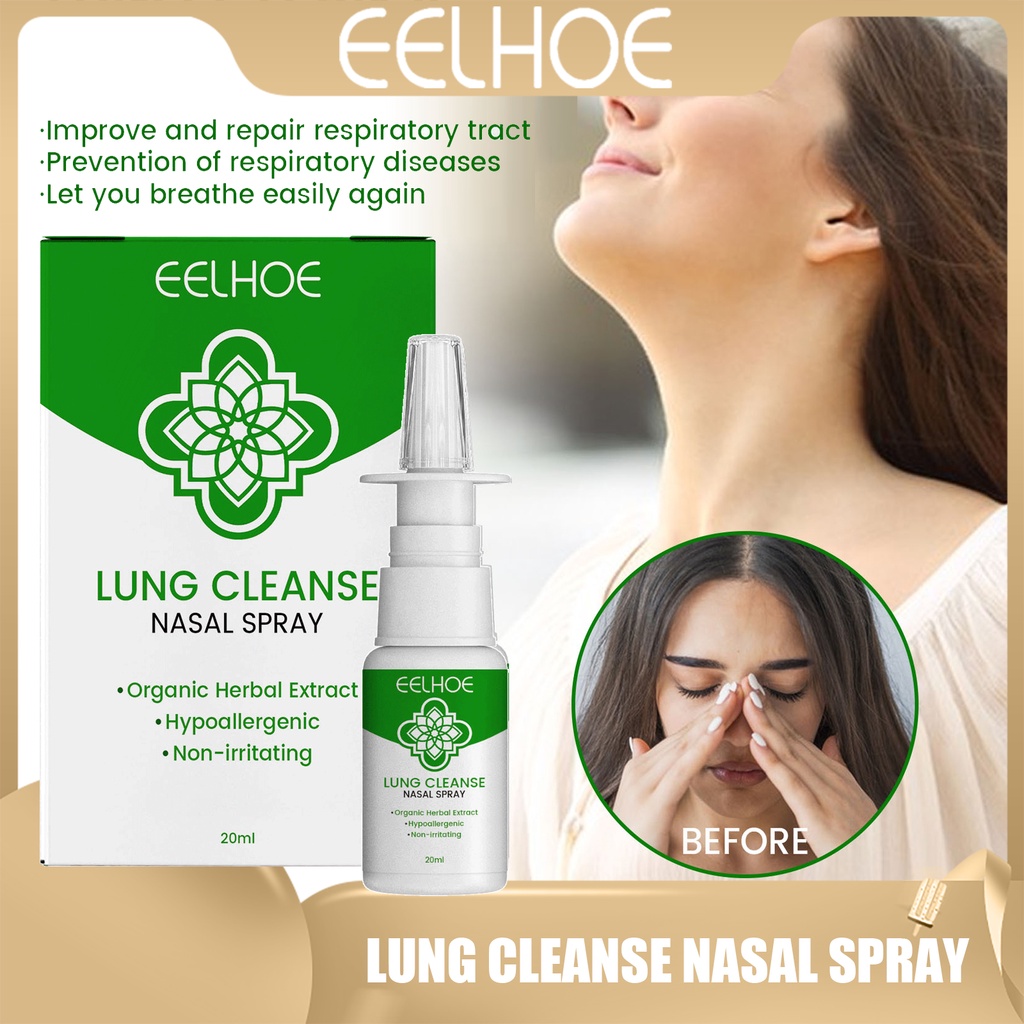 Eelhoe Lung Cleanse Nasal Spray For Chronic Rhinitis Sinusitis With ...