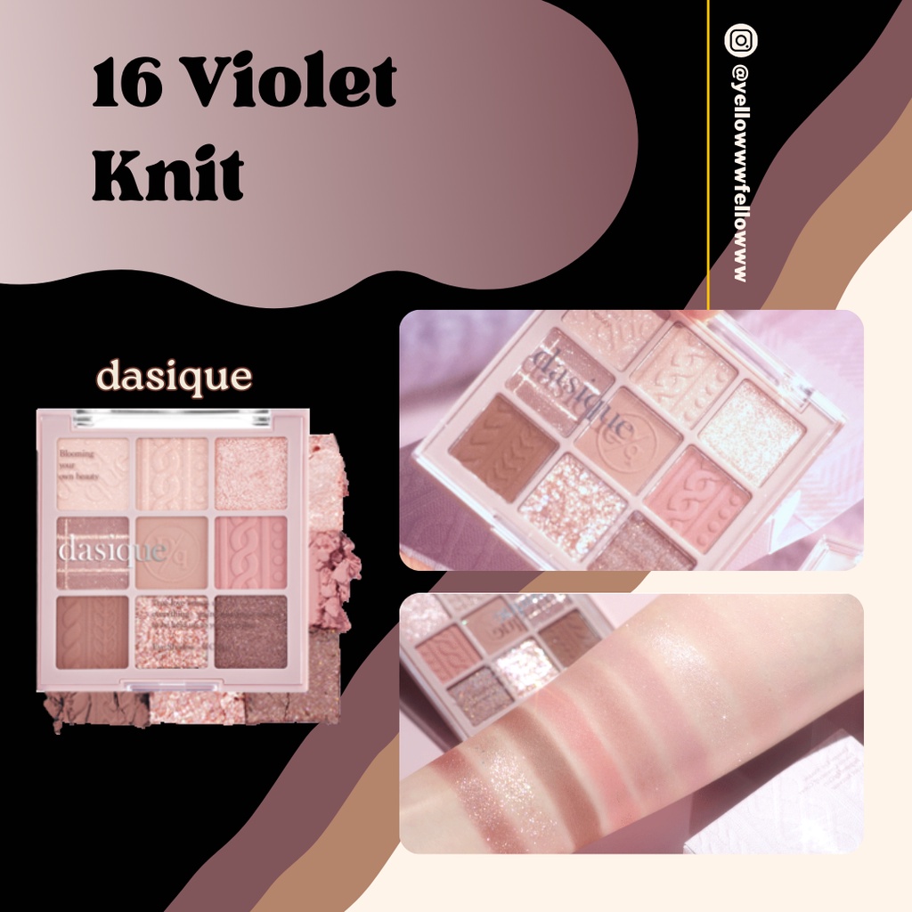 Dasique Shadow Palette 16 Violet Knit Shopee Malaysia