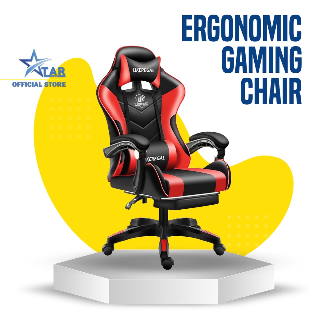 STARLIGHT Luminescent RGB Ergonomic Swivel Gamer Chair / Gaming Chair