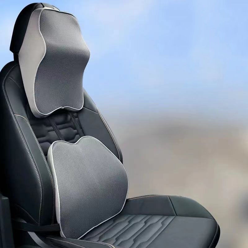 Memory Foam 3D Auto Headrest Waist Support,Car Neckrest Backrest