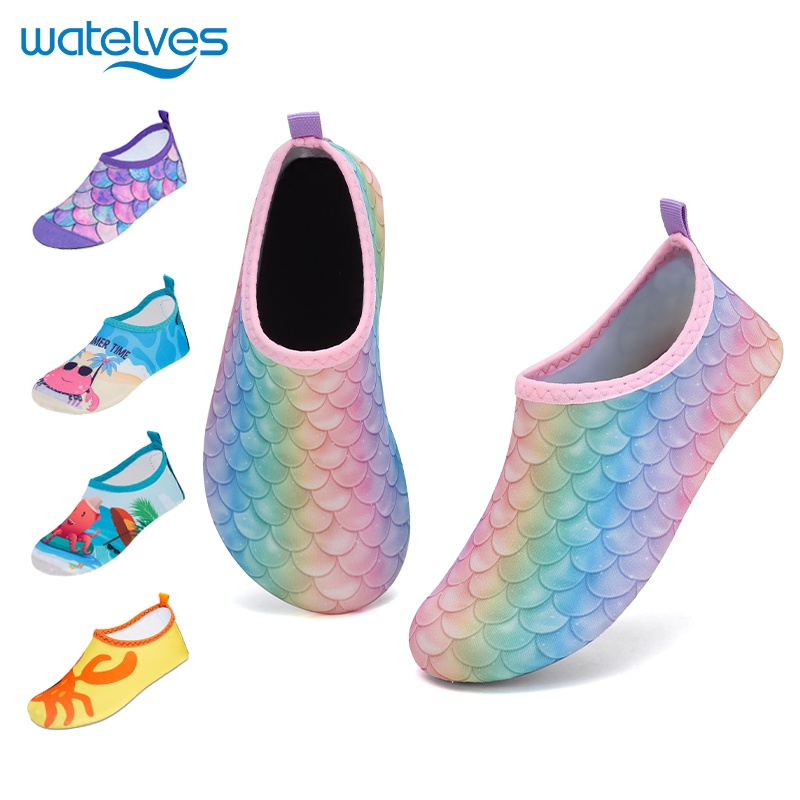 Water Socks Quick Dry Fish Scale Water Shoes Kids Non Slip