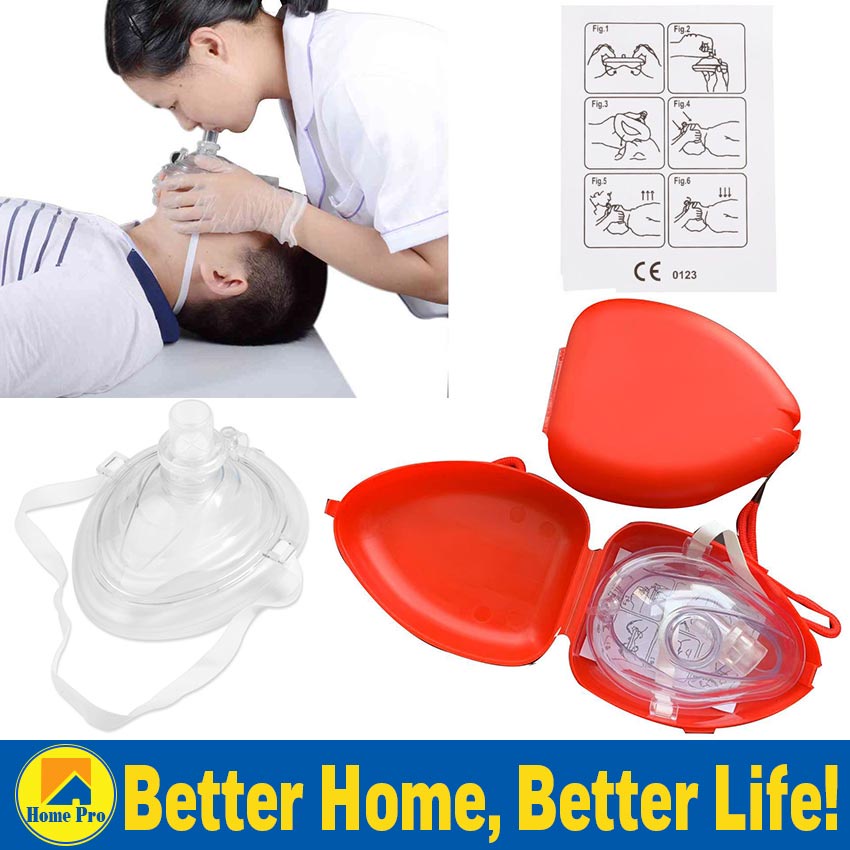 CPR Breathing Mask Training Artificial Respiration First Aid Protect Rescuers Professional First
