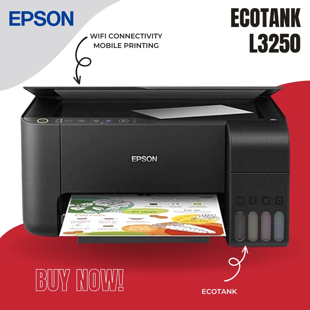Epson L3250 Printer Scanner Copier Xerox WiFi Wireless Brand New CISS