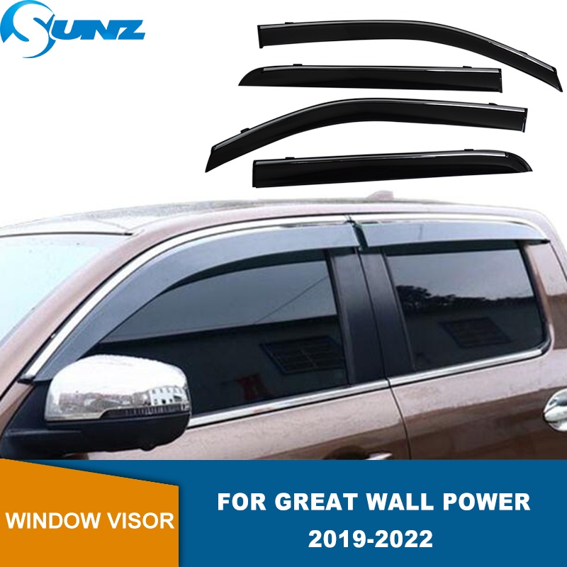 Side Window Deflector For GWM Poer Cannon Ruman Ute Sucan Power 2019 ...