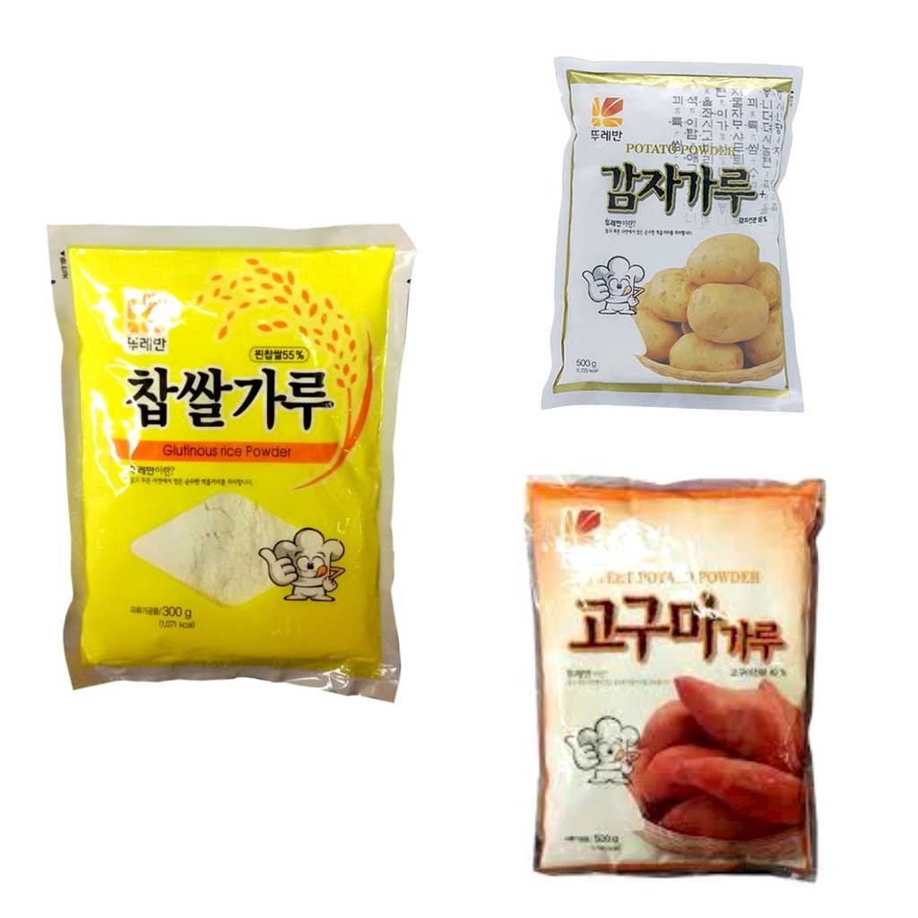 KOREAN POWDERS 300G500G GLUTINOUS RICE FLOUR 300G / POTATO POWDER