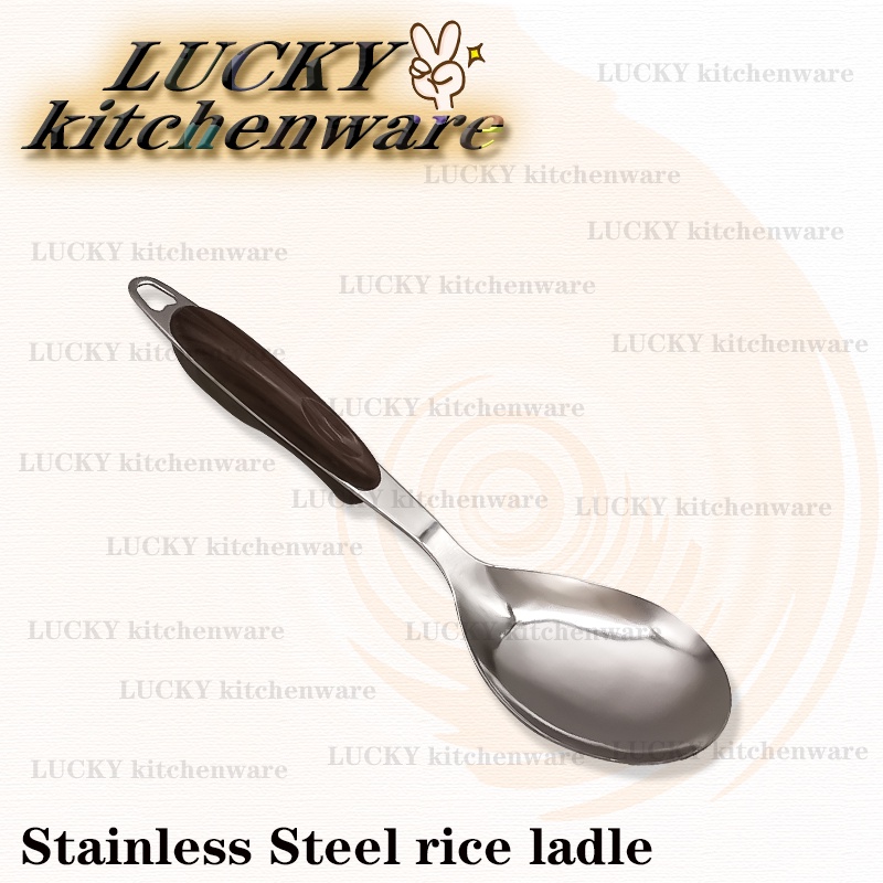 STAINLESS STEEL RICE LADDLE (SOLD PER PIECE) | Shopee Malaysia