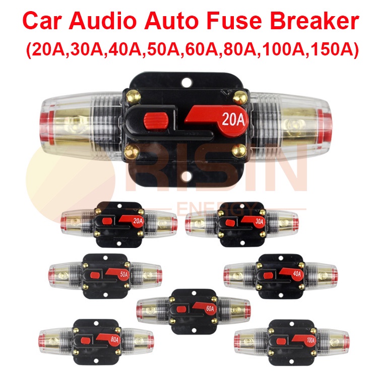 Car Circuit Breaker 12V 30A/40A/60A – Self-Recovery Waterproof Fuse For Stereo & Audio