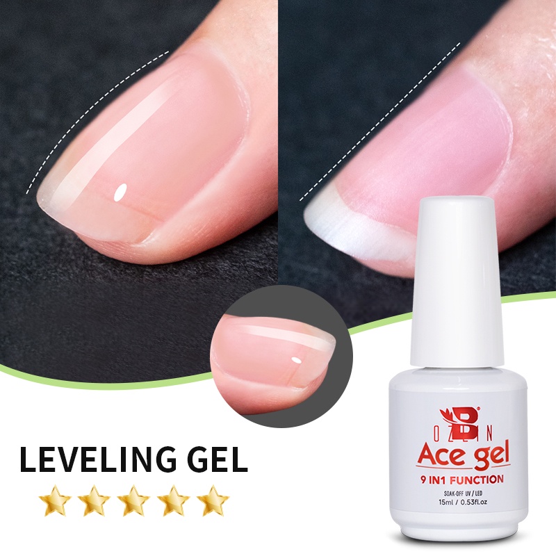 BOZLIN 15ml Base Coat Top Coat Nail Polish Soak Off UV LED Gel Nail
