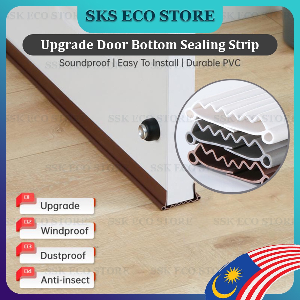 Life&Life 96cm PVC Door Seal Strip Dust Blocker Inserted Sealing Gap
