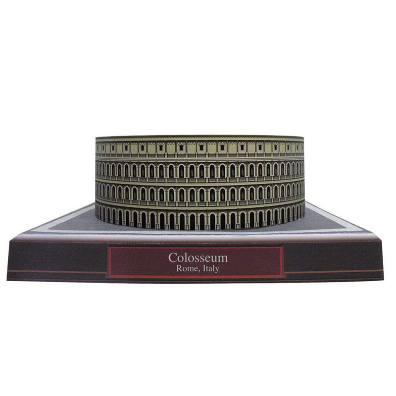 Roman Colosseum Paper Model World Famous Architectural Three ...