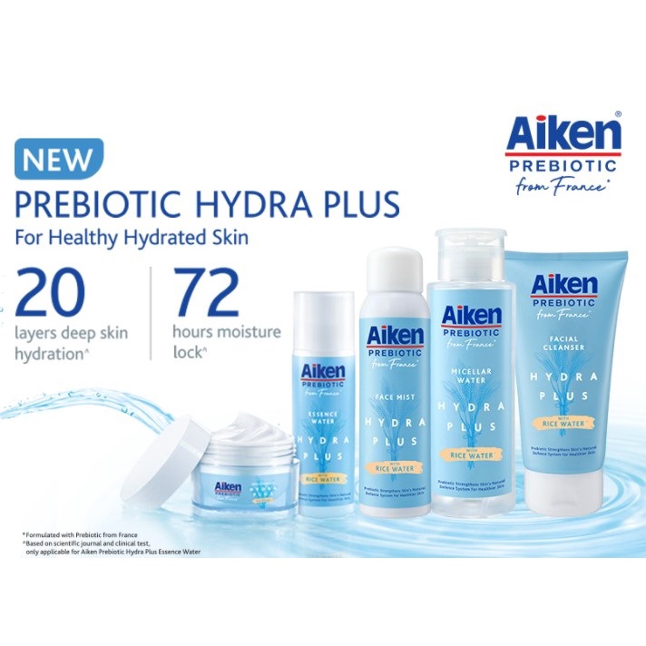 AIKEN PREBIOTIC HYDRA PLUS FROM FRANCE WITH RICE WATER ESSENCE / FACE ...