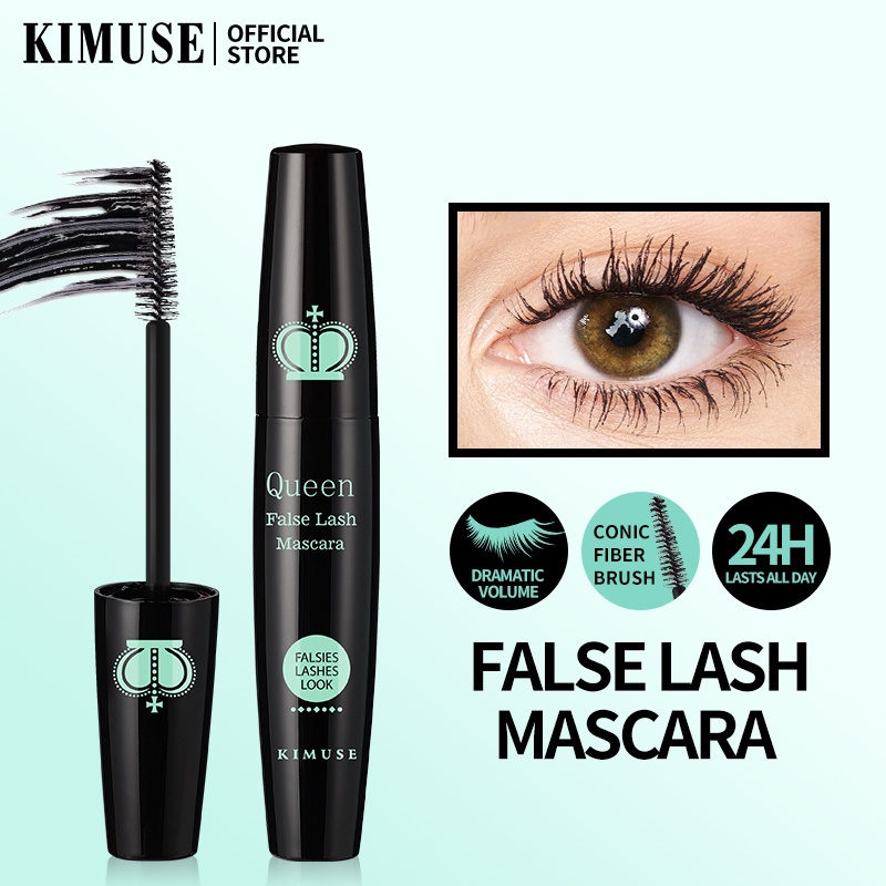 KIMUSE Queen False Lash Black Mascara Thicken Lashes From Root To Tip