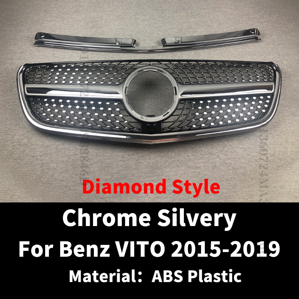 Diamond Style Front Grille Racing Bumper Grill Facelift For Mercedes Benz Vito V W447 V250 V300