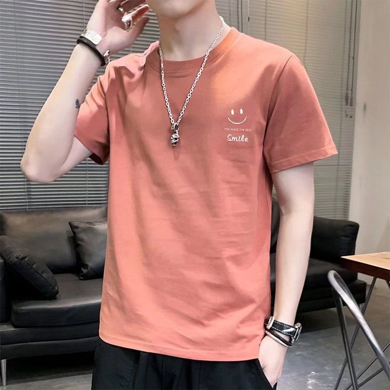 Men's Short Sleeve Tshirt Fashion Brand Summer Tees for Man Loose Half