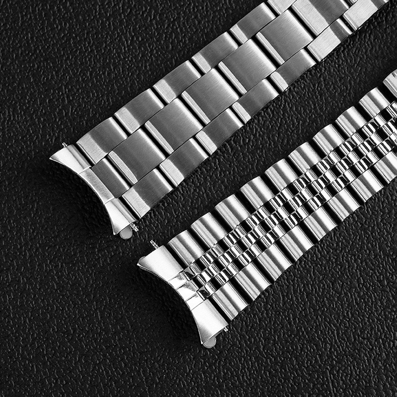 20mm 22mm Oyster Watch Band For Seiko Skx007 Skx009 Solid Jubilee Bracelet Curved End Scuba Tuna 5856