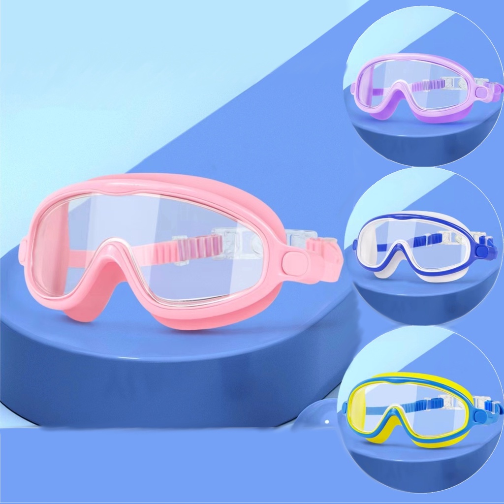 Kids New Summer Eyewear AntiFog Swimming Goggles Anti UV No Leak Clear