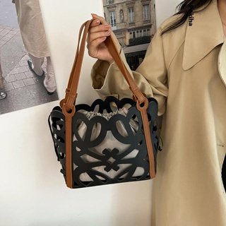 Buy BONIA Black Lara Monogram Bucket Bag 2023 Online