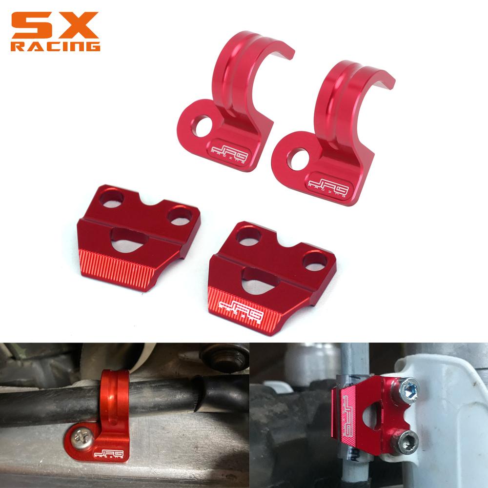 Motorcycle Front Rear Brake Line Holder Hose Clamp For Honda XR250R