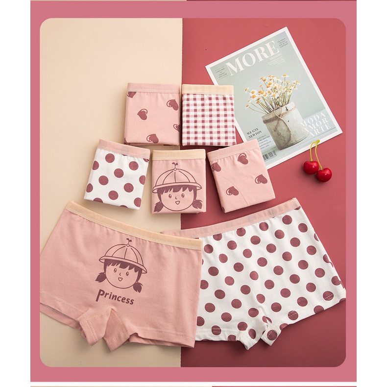 4 Piece Underwear Children Underwear 2-14 Years Old Girls Underwear ...