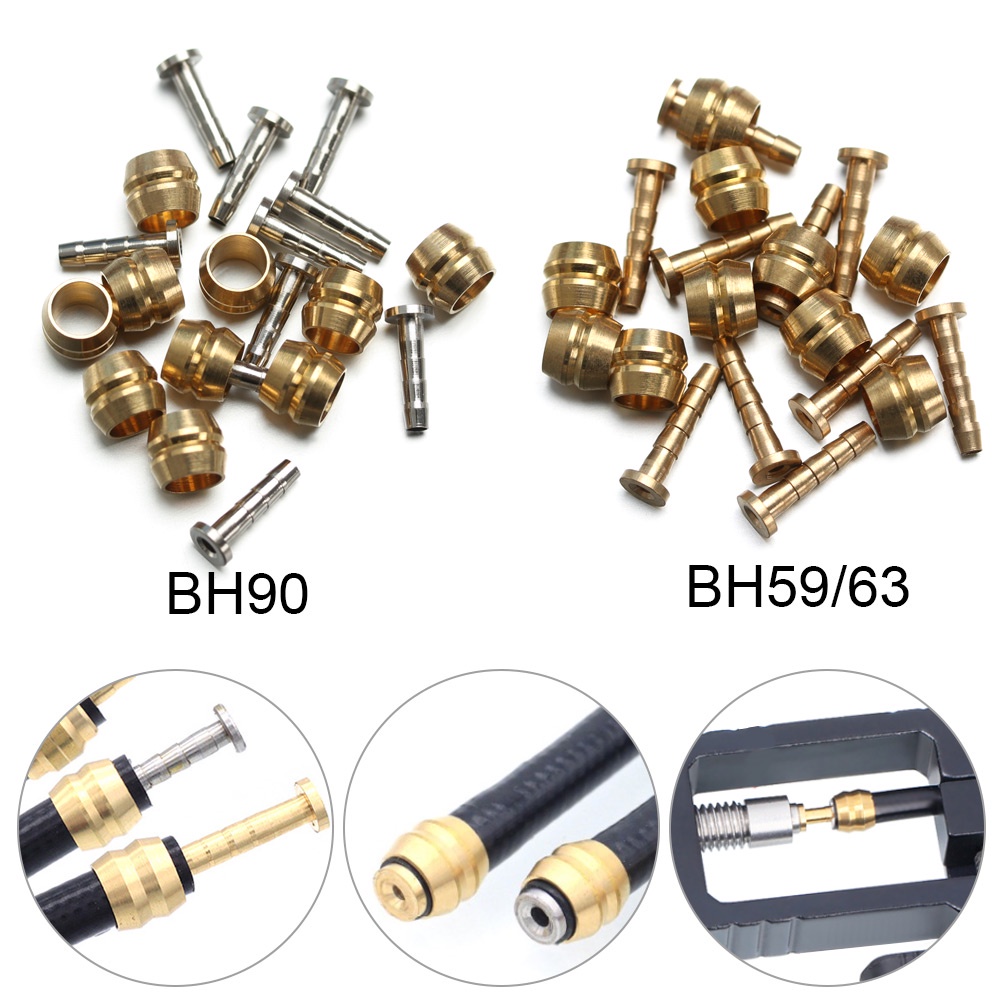 Set tubo freno bici durevole oliva e connettore per Magura