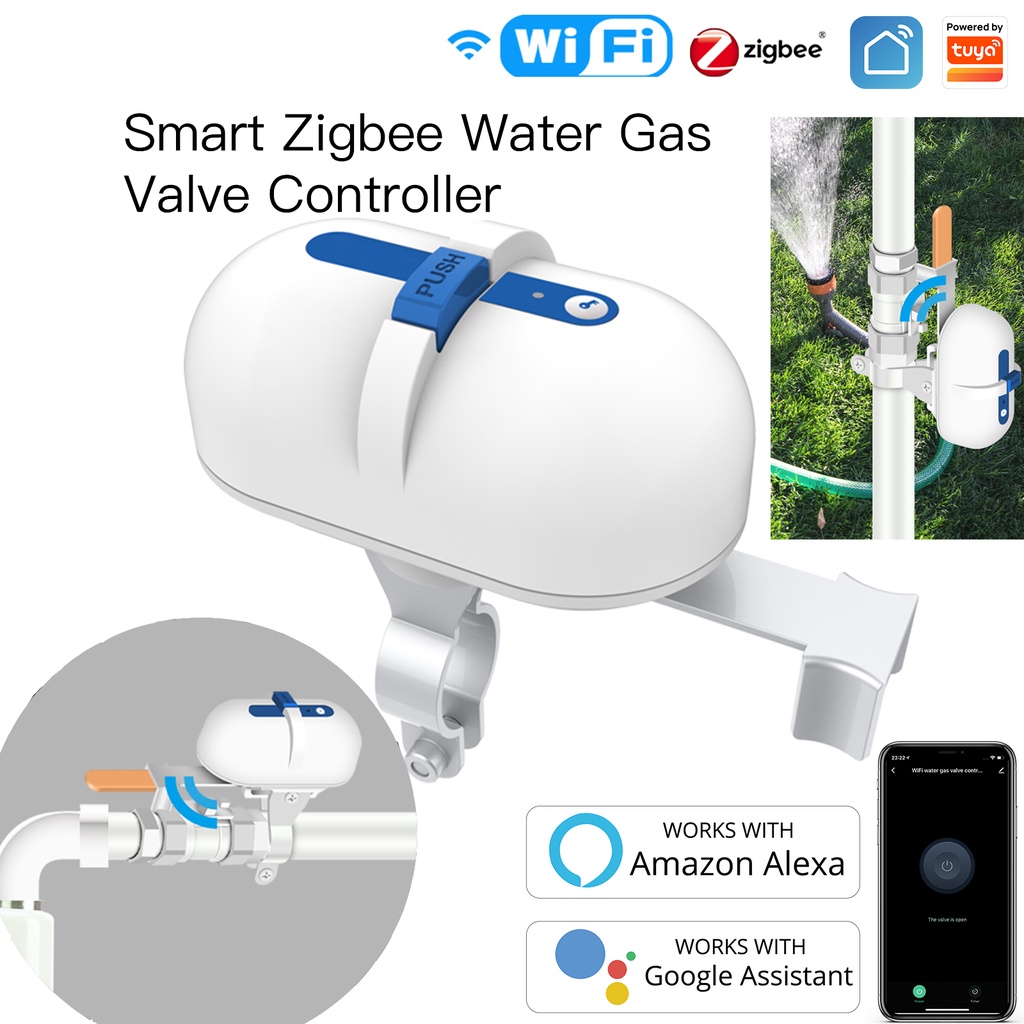 Tuya Smart WiFi Water Gas Pipeline Auto Shut OFF Valve Controller Smart ...